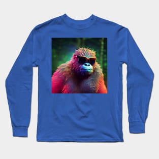 Dope Sasquatch in Nature Long Sleeve T-Shirt